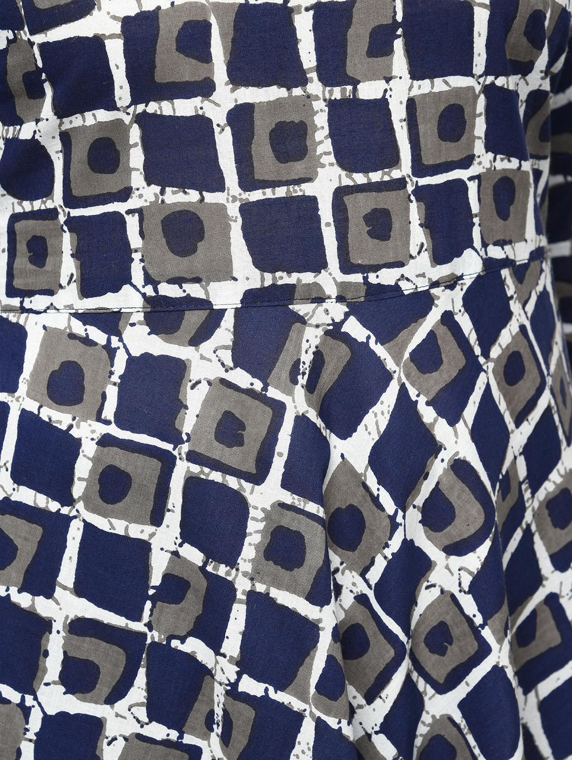 batik printed flared kurta - 15858544 - Zoom Image - 6