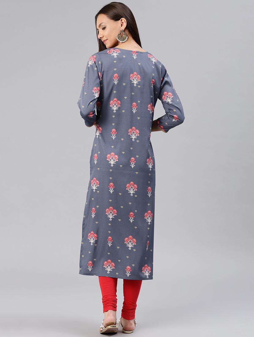 Straight printed kurta - 15858899 - Zoom Image - 3
