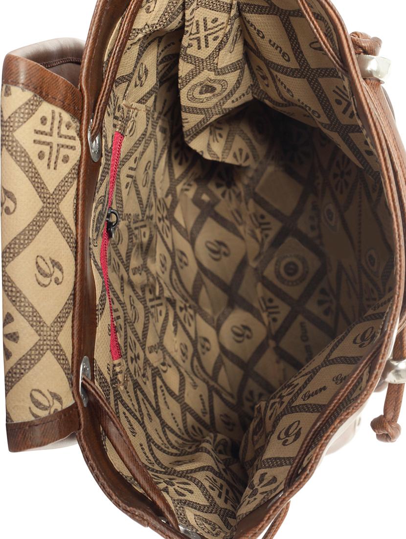 tan leatherette (pu) fashion backpack - 15859030 - Zoom Image - 3