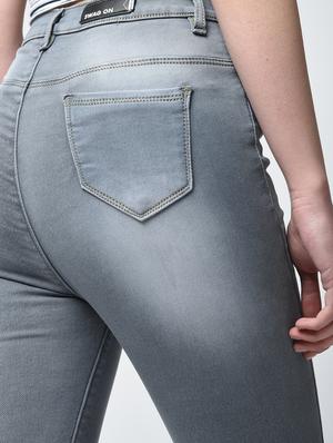 high waist stone washed jeans - 15859287 - Standard Image - 6