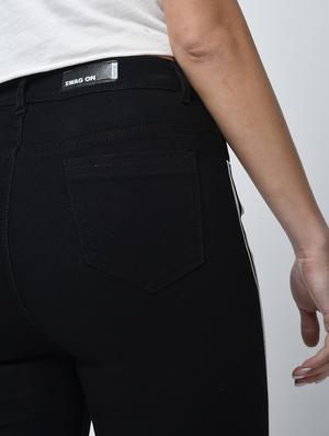 knee slit side stripe jeans - 15859290 - Standard Image - 6