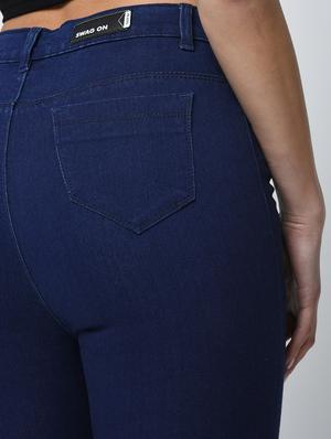knee slit high waist jeans - 15859306 - Standard Image - 6