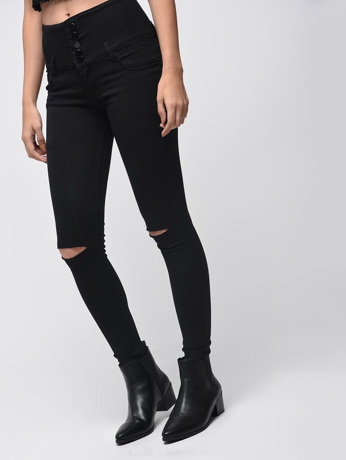 button-up high waist jeans - 15859369 - Zoom Image - 3