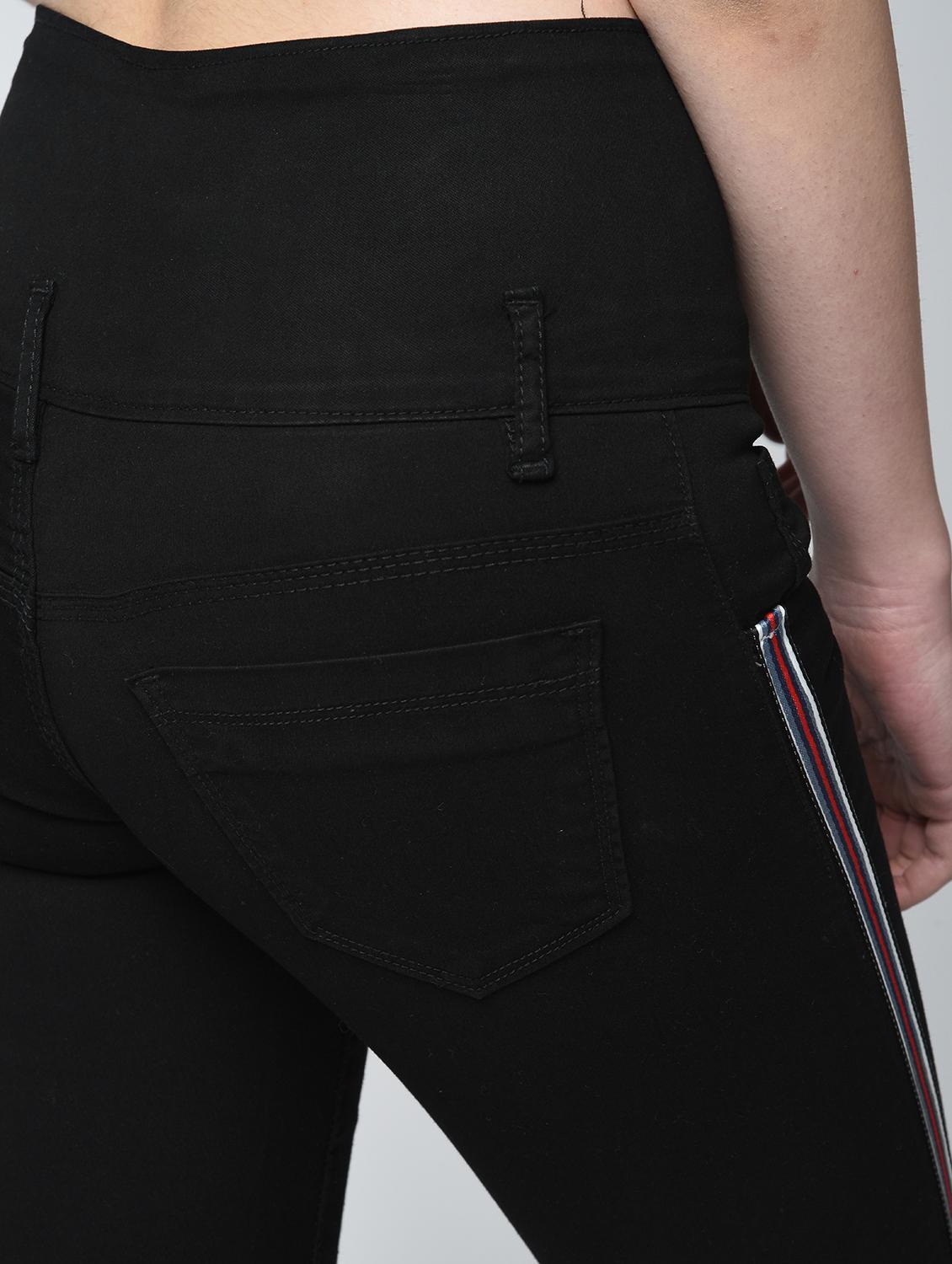 button detail side striped jeans - 15859370 - Zoom Image - 6