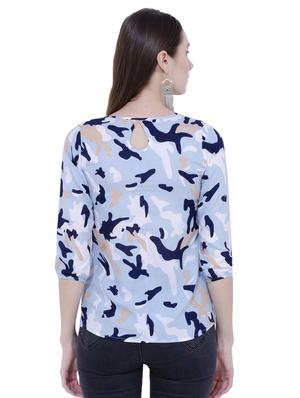 bow detail camouflage top - 15862834 - Standard Image - 3