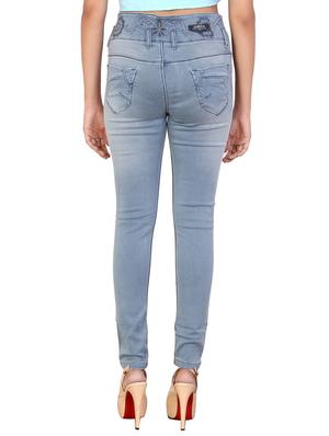 button-up embroidered slim fit jeans - 15863658 - Standard Image - 3