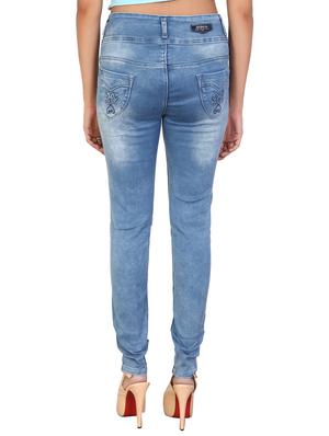 button-up embroidered slim fit jeans - 15863662 - Standard Image - 3
