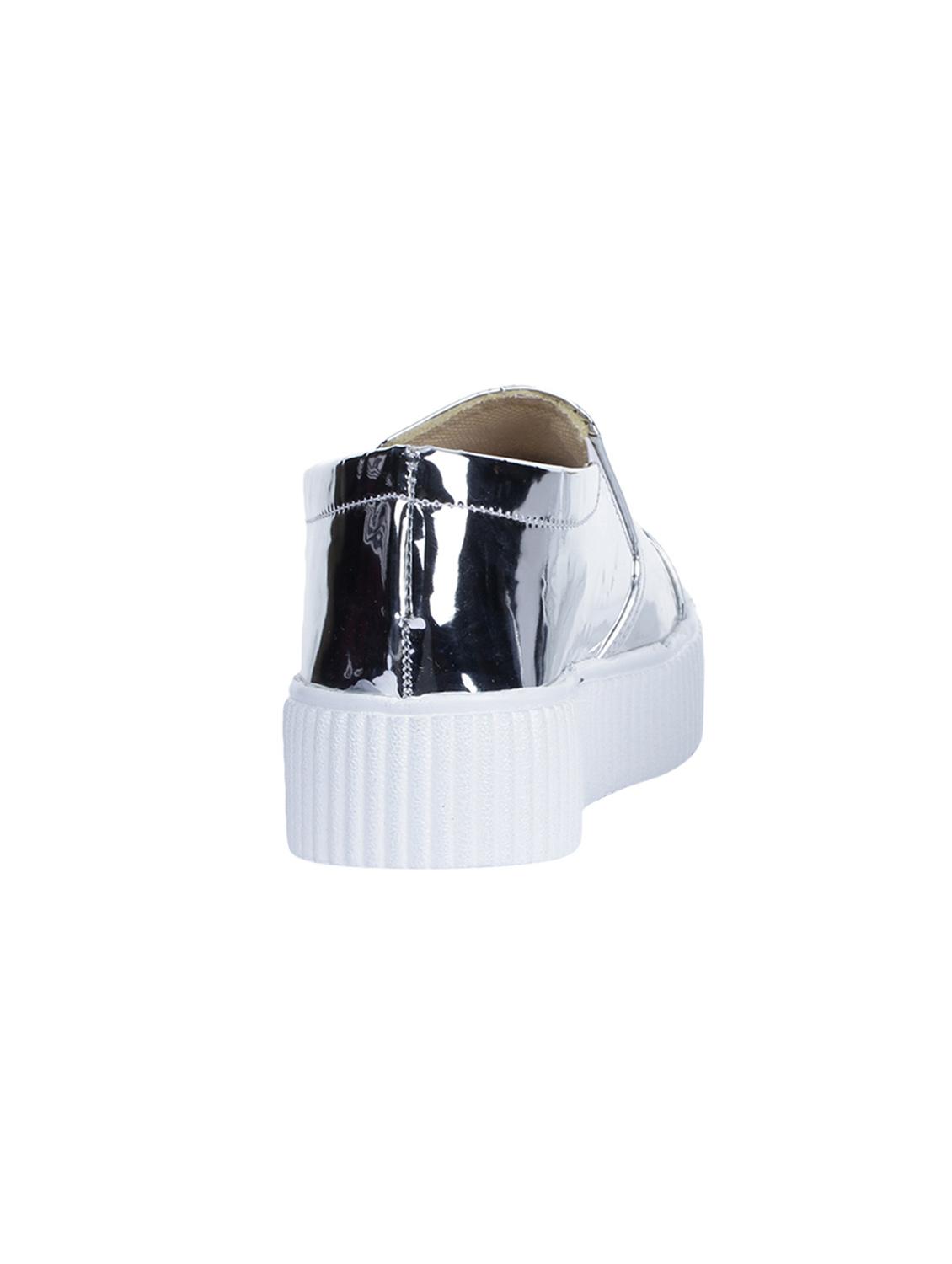 silver plimsolls casual shoes - 15864140 - Zoom Image - 3