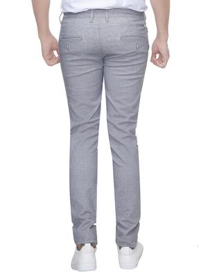grey cotton chinos - 15864323 - Standard Image - 3