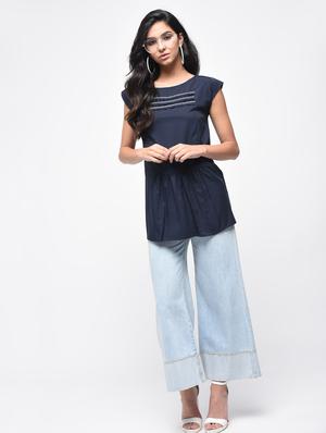 embellished pintucks gather detail top - 15866239 - Standard Image - 3