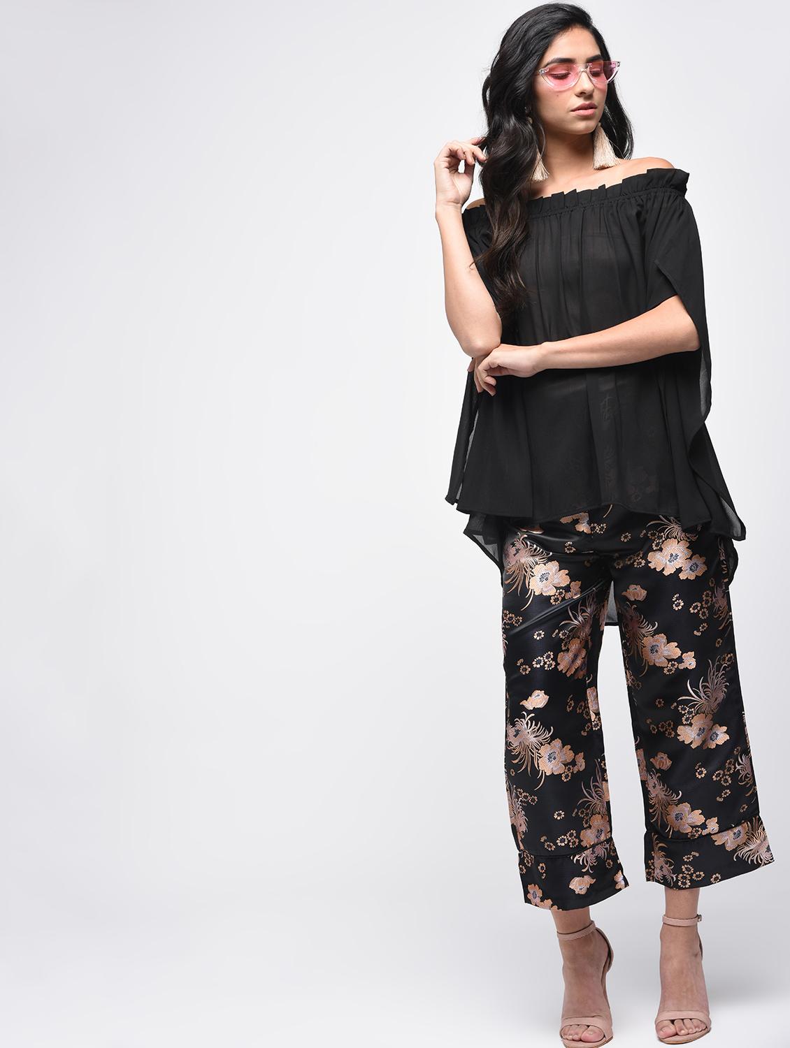 cape sleeved off shoulder top - 15866244 - Zoom Image - 3