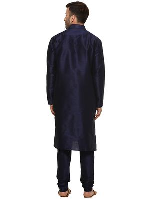 navy blue kurta pyjama set - 15867317 - Standard Image - 3