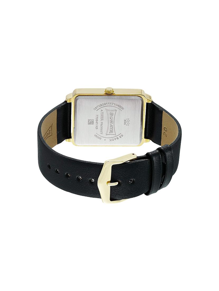 leather strap analog watch (77084yl01) - 15867606 - Zoom Image - 3