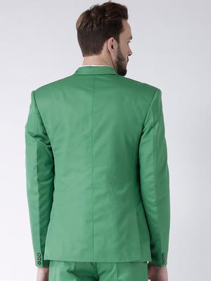 green polyester formal blazer - 15867781 - Standard Image - 3