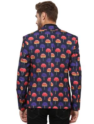 blue cotton casual blazer - 15867884 - Standard Image - 3