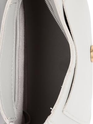 white leatherette (pu) regular sling bag - 15869015 - Standard Image - 3