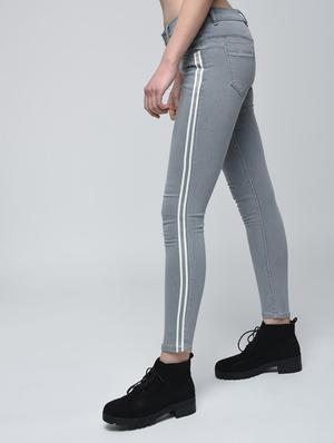 side striped skinny jeans - 15870392 - Standard Image - 3