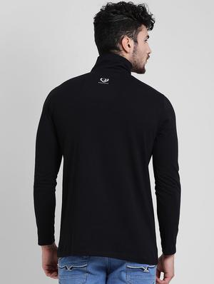 solid black collared t-shirt - 15870587 - Standard Image - 3
