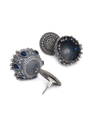 silver brass jhumka earring - 15871317 - Standard Image - 3
