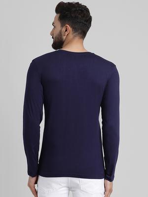 navy blue cotton t-shirt - 15871797 - Standard Image - 3
