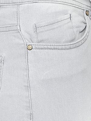 grey cotton blend washed jeans - 15871890 - Standard Image - 3