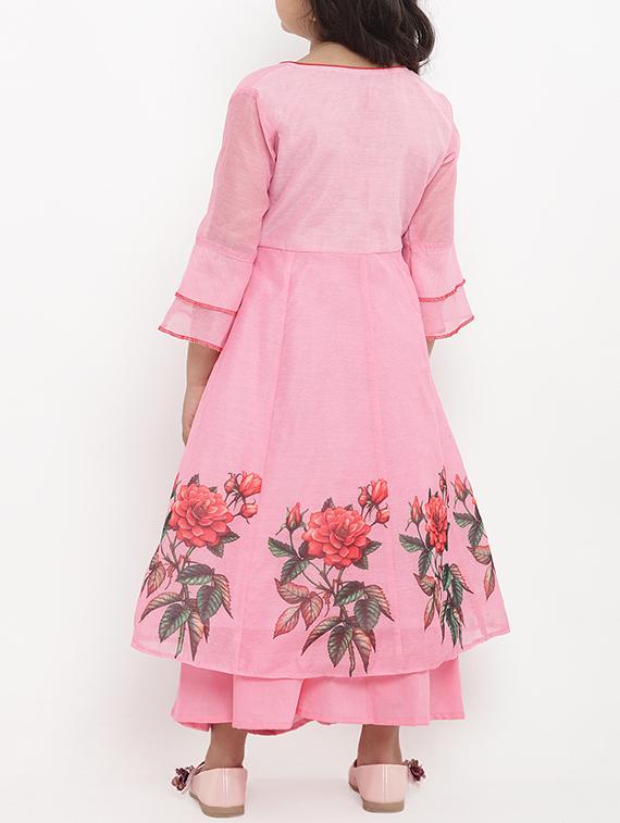 pink silk blend suit set - 15873091 - Zoom Image - 3