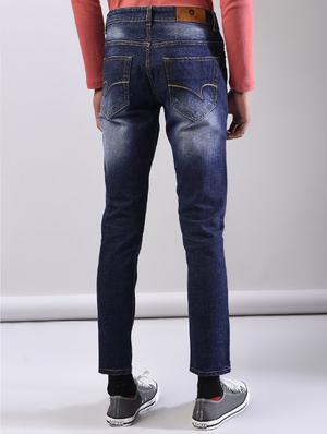 blue cotton ripped jeans - 15874896 - Standard Image - 3