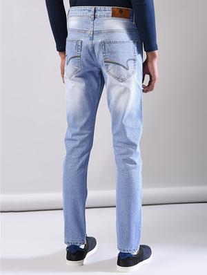 blue cotton ripped jeans - 15874902 - Standard Image - 3