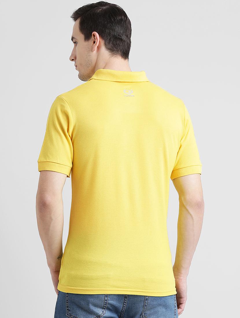 solid yellow pocket t-shirt - 15875002 - Zoom Image - 3