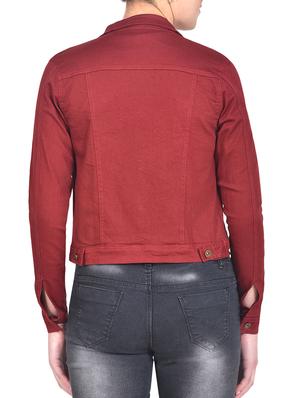 button-up maroon jacket - 15875219 - Standard Image - 3