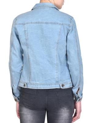 button-up denim jacket - 15875221 - Standard Image - 3