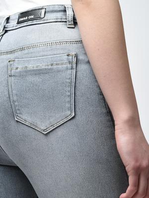 stone washed high waist jeans - 15876706 - Standard Image - 6