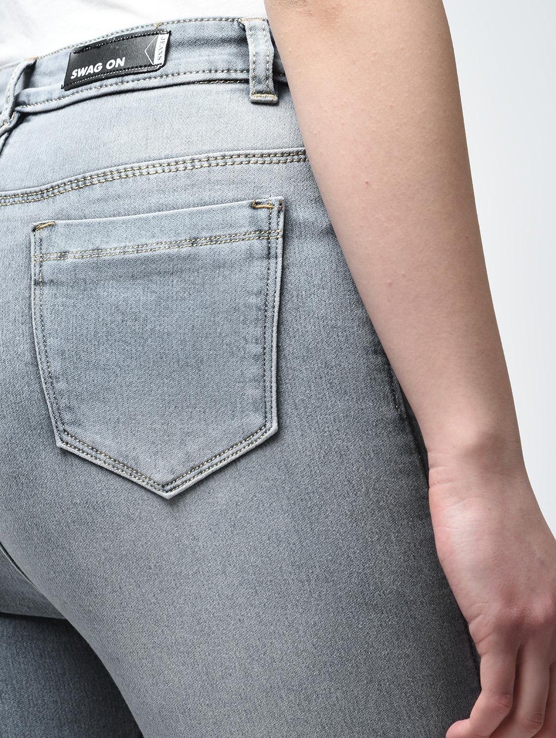 stone washed high waist jeans - 15876706 - Zoom Image - 6