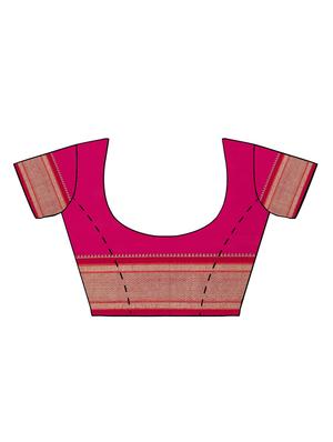 conversational zari motif woven saree with blouse - 15876962 - Standard Image - 3