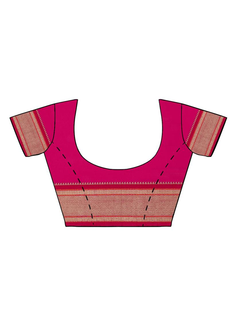 conversational zari motif woven saree with blouse - 15876962 - Zoom Image - 3