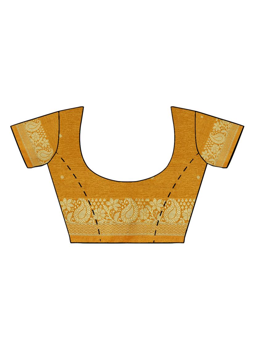 floral embroidered zari paithani saree with blouse - 15876968 - Zoom Image - 3