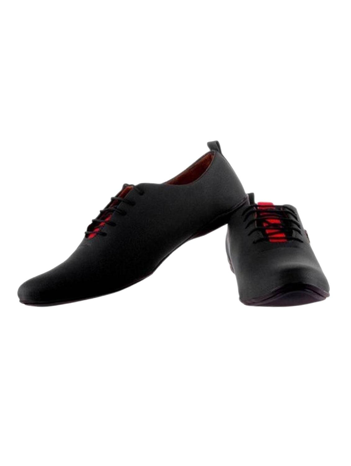 black leatherette lace up shoes - 15877315 - Zoom Image - 3