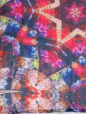 multi colored cotton scarf - 15877563 - Standard Image - 3