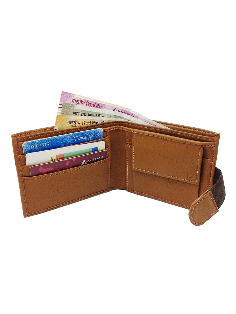 tan brown leatherette wallet - 15878506 - Zoom Image - 3