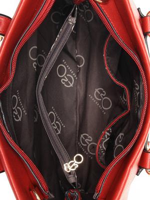 red leatherette (pu) regular satchel - 15880458 - Standard Image - 3