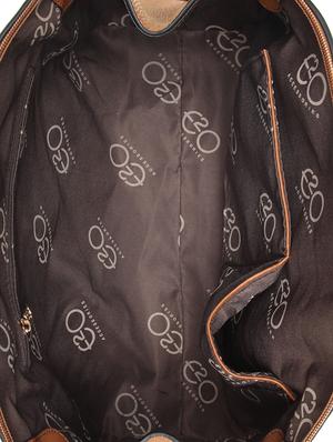 brown leatherette (pu) regular satchel - 15880469 - Standard Image - 3