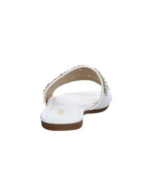 white slip on sandals - 15881135 - Standard Image - 3