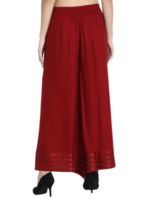 elasticated waist flared palazzo - 15881205 - Standard Image - 3