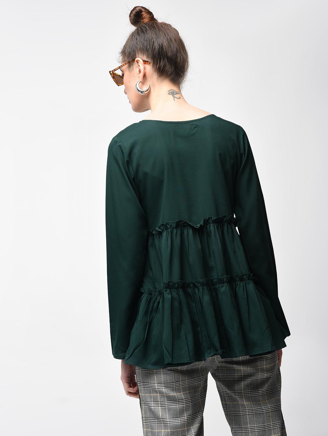 frill trim tiered top - 15881804 - Zoom Image - 3