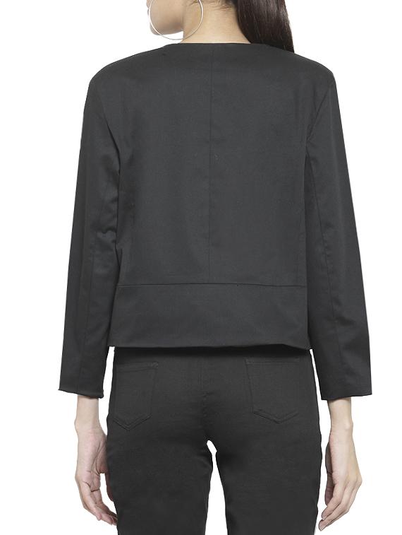 black solid blazer - 15882199 - Zoom Image - 3