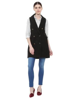 double breasted sleeveless coat - 15882251 - Standard Image - 3