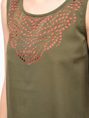 cut work detail boxy top - 15882566 - Standard Image - 6
