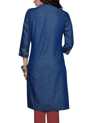 printed straight kurta - 15883470 - Standard Image - 3
