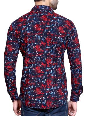 red printed casual shirt - 15883520 - Standard Image - 3