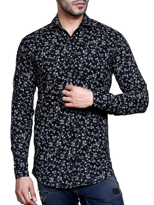 black printed casual shirt - 15883560 - Standard Image - 1